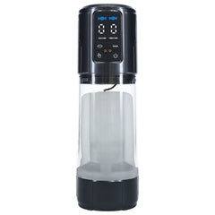 PUMPED UltraLift Automatic Masturbator - Gunmetal Grey/Clear USB Rechargeable - Mr and Mrs D's