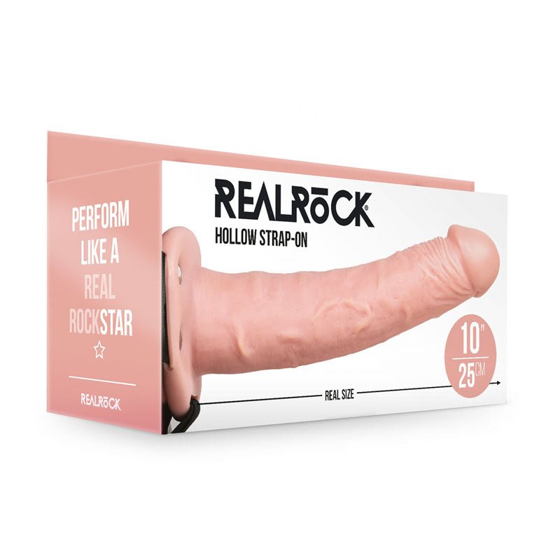 REALROCK Hollow Strap - on - 24.5 cm Flesh - Flesh 24.5 cm Hollow Strap - On - Mr and Mrs D's