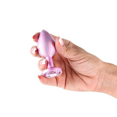 Rear Assets Iridescent Pink - Medium - Iridescent Pink 8.2 cm Medium Butt Plug - ANAL TOYS - Mr and Mrs D's