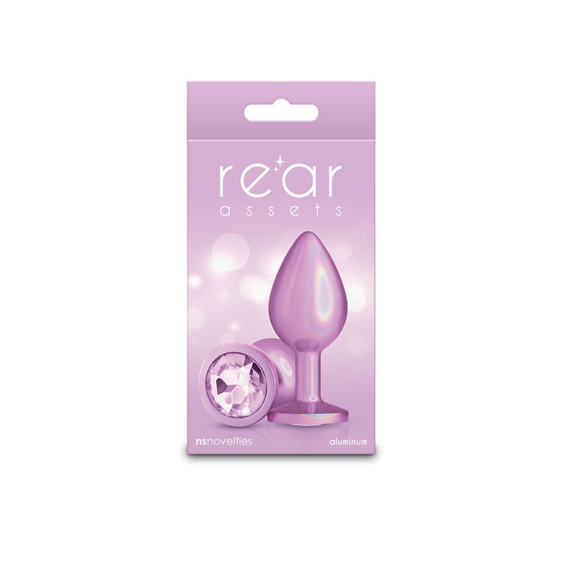 Rear Assets Iridescent Pink - Medium - Iridescent Pink 8.2 cm Medium Butt Plug - ANAL TOYS - Mr and Mrs D's