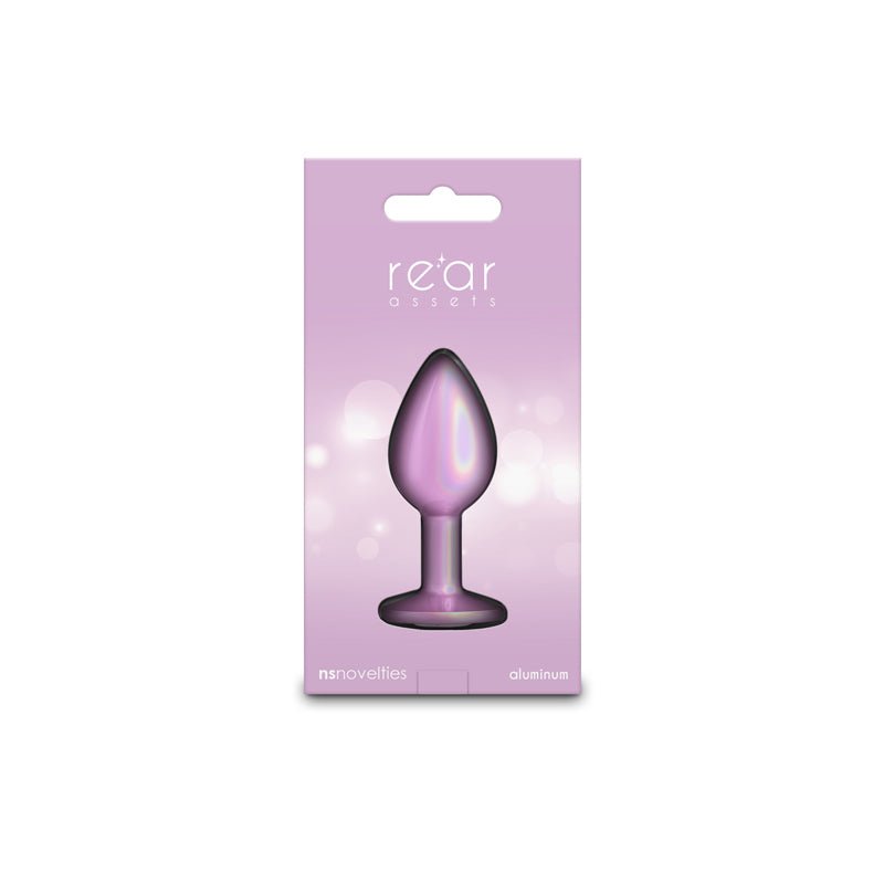 Rear Assets Iridescent Pink - Small - Iridescent Pink 7.1 cm Small Butt Plug - Mr and Mrs D's
