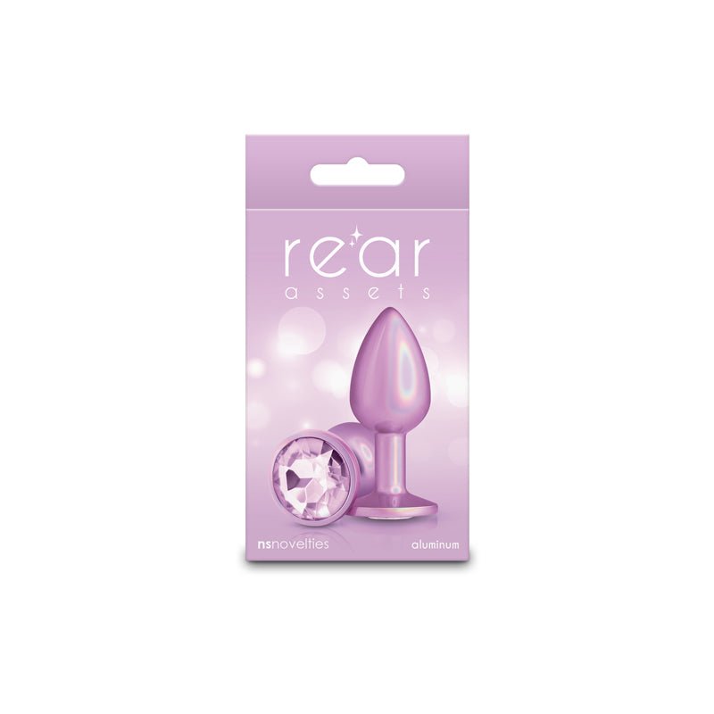 Rear Assets Iridescent Pink - Small - Iridescent Pink 7.1 cm Small Butt Plug - Mr and Mrs D's