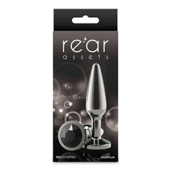 Rear Assets Tapered Butt Plug - Medium - Gunmetal - ANAL TOYS - Mr and Mrs D's