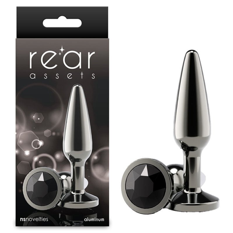 Rear Assets Tapered Butt Plug - Medium - Gunmetal - ANAL TOYS - Mr and Mrs D's