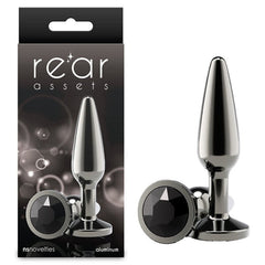 Rear Assets Tapered Butt Plug - Medium - Gunmetal - ANAL TOYS - Mr and Mrs D's