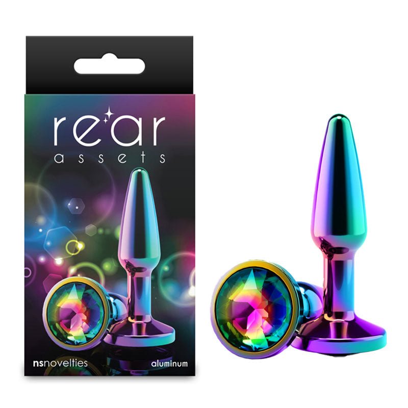 Rear Assets Tapered Butt Plug - Small - Multicolour - ANAL TOYS - Mr and Mrs D's