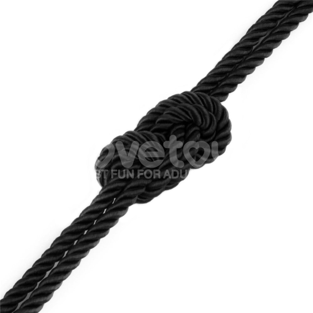 Rebellion Reign Silky Bondage Rope - Black - 10 metre length - BONDAGE - TOYS - Mr and Mrs D's