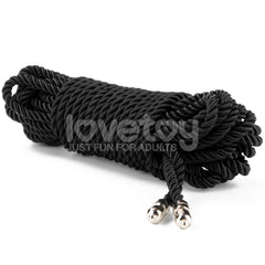 Rebellion Reign Silky Bondage Rope - Black - 10 metre length - BONDAGE - TOYS - Mr and Mrs D's