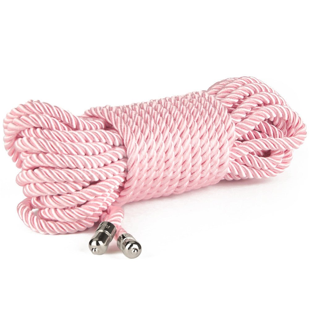 Rebellion Reign Silky Bondage Rope - Pink - Pink Bondage Rope - 10 metre length - BONDAGE - TOYS - Mr and Mrs D's