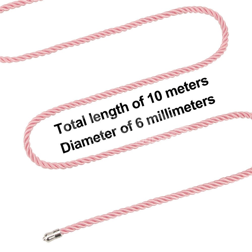 Rebellion Reign Silky Bondage Rope - Pink - Pink Bondage Rope - 10 metre length - BONDAGE - TOYS - Mr and Mrs D's