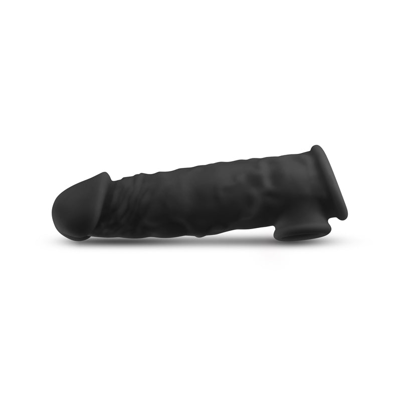 Renegade Annex - Thick - Black - Black 18.6 cm Penis Extender Sleeve - Mr and Mrs D's