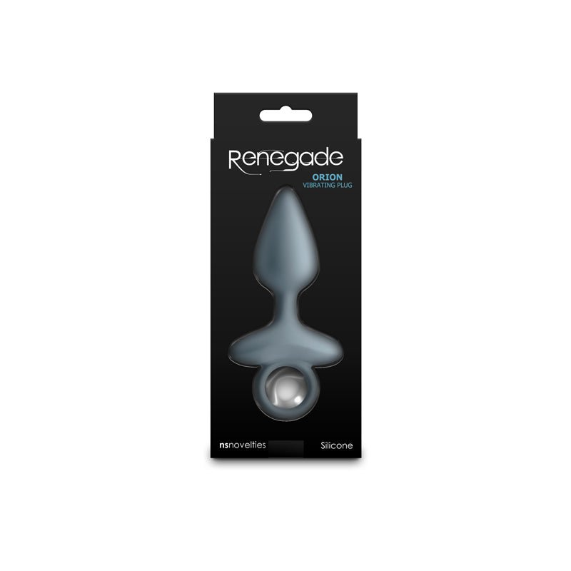 Renegade Orion - Grey - Grey 13 cm USB Rechargeable Vibrating Butt Plug - ANAL TOYS - Mr and Mrs D's