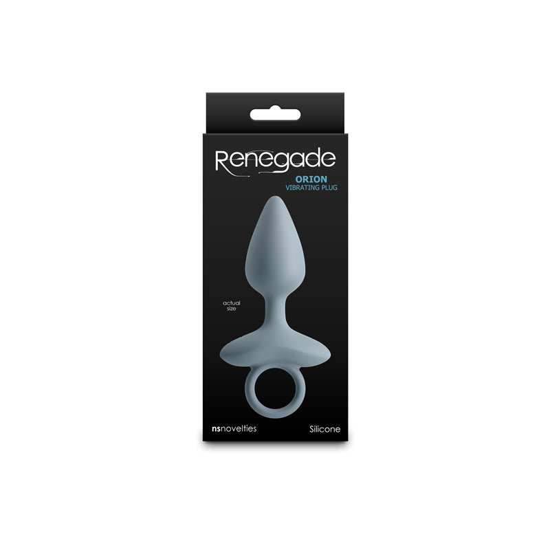 Renegade Orion - Grey - Grey 13 cm USB Rechargeable Vibrating Butt Plug - ANAL TOYS - Mr and Mrs D's