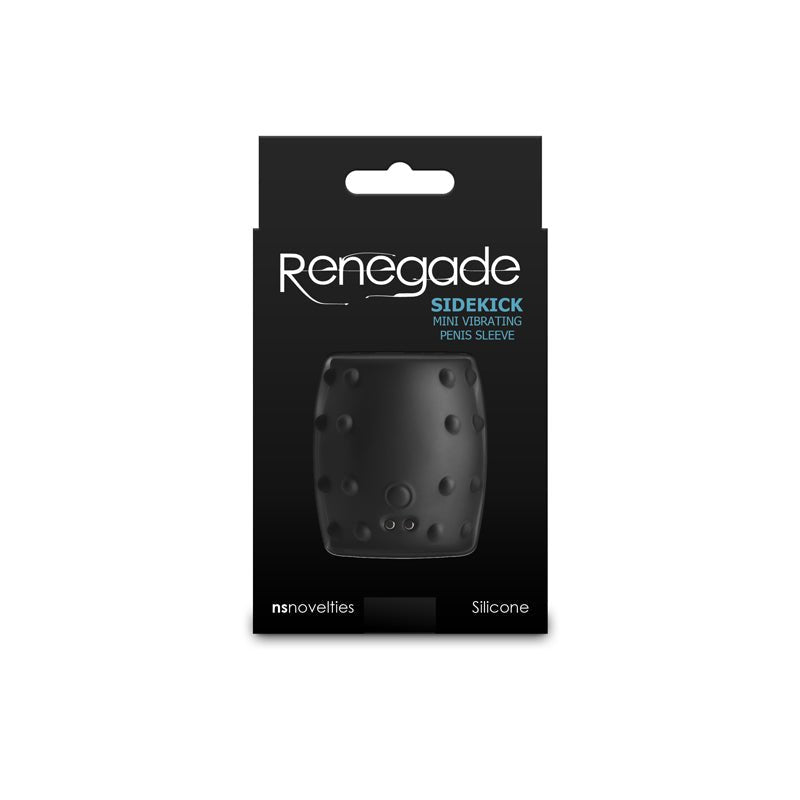 Renegade Sidekick - Black - Black USB Rechargeable Vibrating Penis Cage - COCK RINGS - Mr and Mrs D's