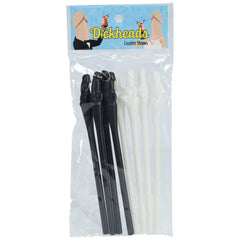 S - LINE The Dickheads - Couples Straws Black/White - Mr and Mrs D's
