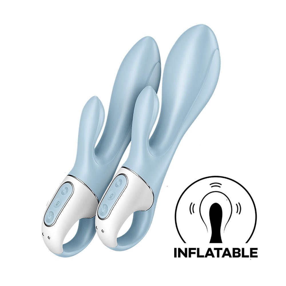 Satisfyer Air Pump Bunny 1 - Blue USB Rechargeable Inflatable Rabbit Vibrator - VIBRATORS - PREMIUM - Mr and Mrs D's