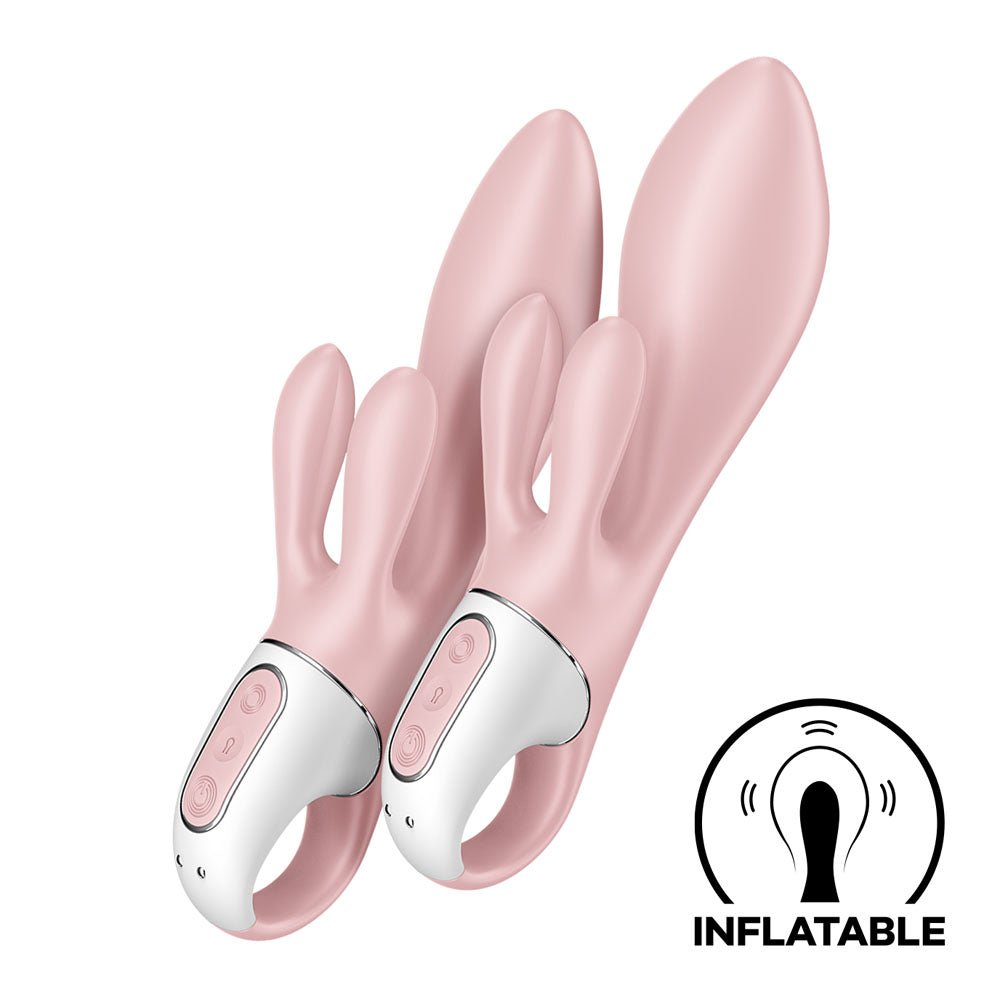 Satisfyer Air Pump Bunny 3 - Pink USB Rechargeable Inflatable Rabbit Vibrator - VIBRATORS - PREMIUM - Mr and Mrs D's