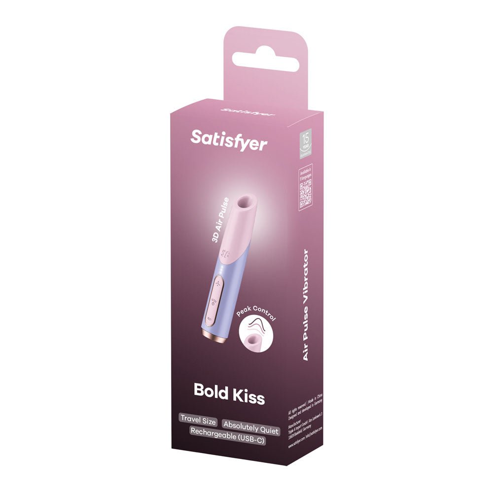 Satisfyer Bold Kiss - Air Pulse Stimulator Vibrator - AIR PULSATION - PREMIUM - Mr and Mrs D's