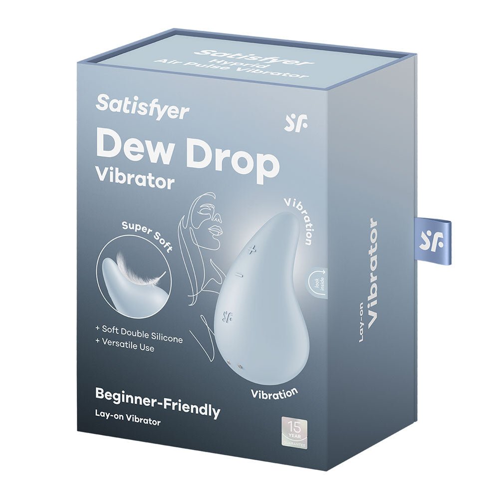 Satisfyer Dew Drop Blue Vibrator - STIMULATORS - PREMIUM - Mr and Mrs D's