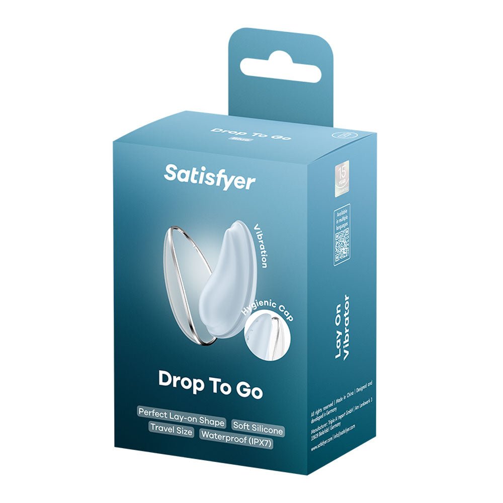 Satisfyer Drop To Go Clitoral Stimulator - Blue USB Rechargeable - STIMULATORS - PREMIUM - Mr and Mrs D's
