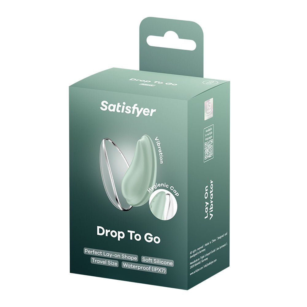 Satisfyer Drop To Go Clitoral Stimulator - Mint Green USB Rechargeable - STIMULATORS - PREMIUM - Mr and Mrs D's