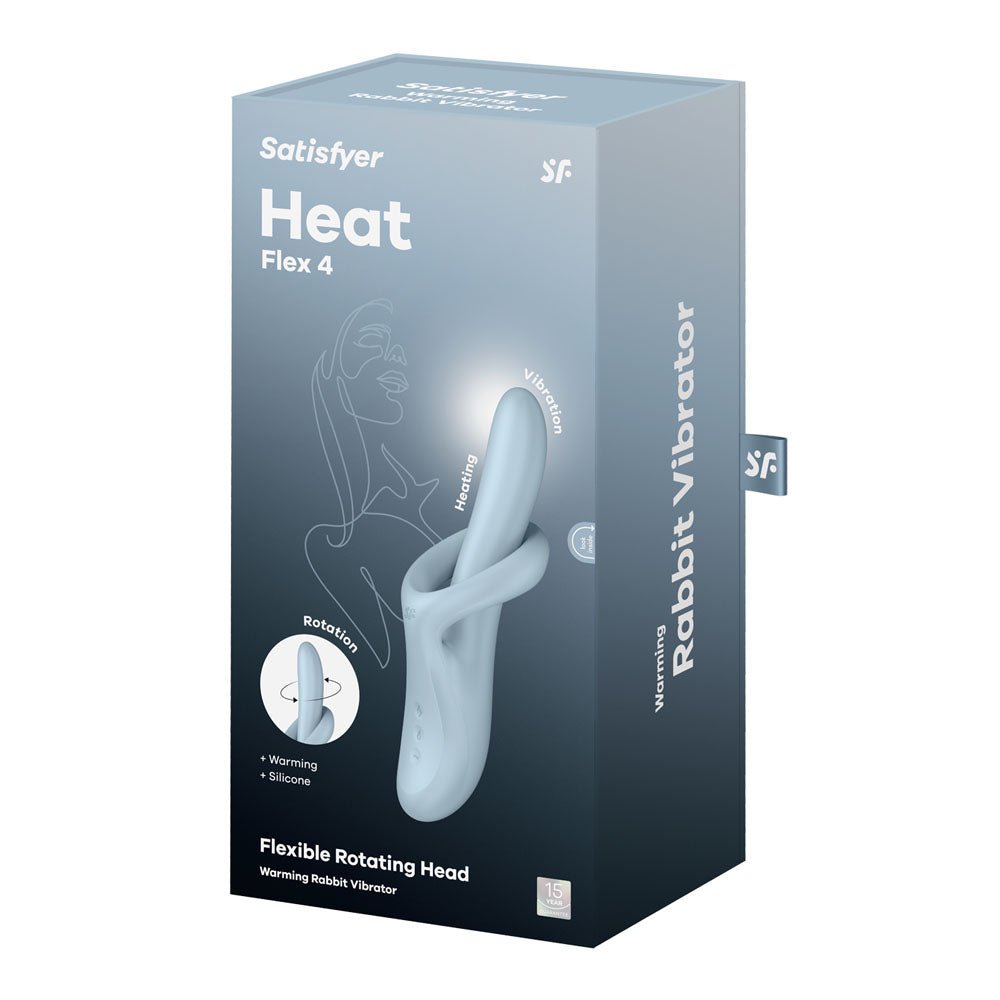 Satisfyer Heat Flex 4 - Blue - Blue USB Rechargeable Heating Vibrator - VIBRATORS - PREMIUM - Mr and Mrs D's