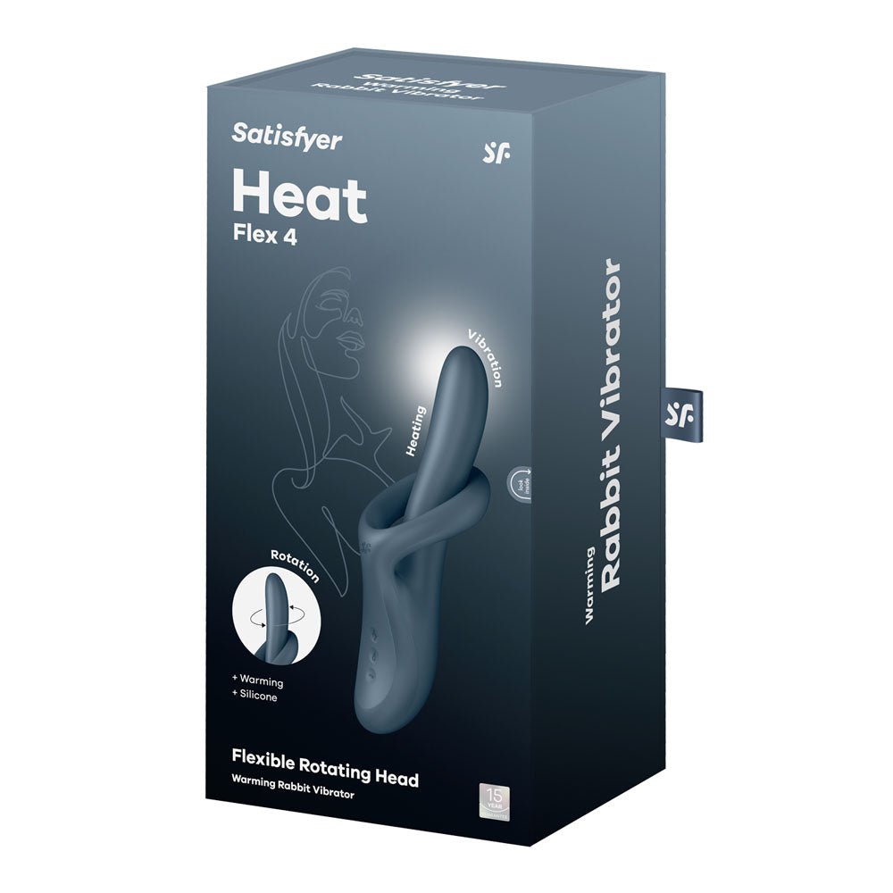 Satisfyer Heat Flex 4 - Grey - Grey USB Rechargeable Heating Vibrator - VIBRATORS - PREMIUM - Mr and Mrs D's