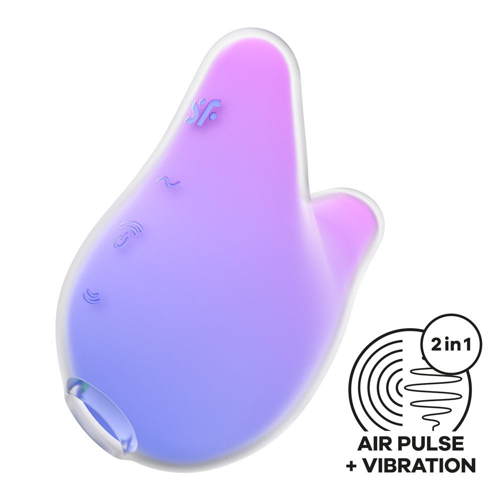 Satisfyer Mermaid Vibes - Violet/Pink USB Rechargeable Air Pulse Stimulator - AIR PULSATION - PREMIUM - Mr and Mrs D's