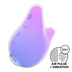 Satisfyer Mermaid Vibes - Violet/Pink USB Rechargeable Air Pulse Stimulator - AIR PULSATION - PREMIUM - Mr and Mrs D's