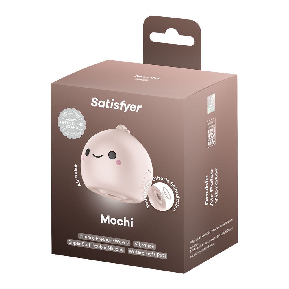 Satisfyer Mochi - Beige - Beige USB Rechargeable Air Pulse Stimulator - AIR PULSATION - PREMIUM - Mr and Mrs D's