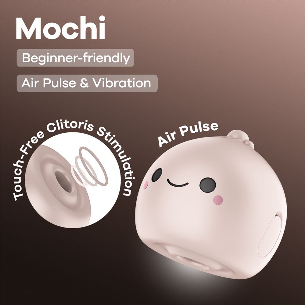 Satisfyer Mochi - Beige - Beige USB Rechargeable Air Pulse Stimulator - AIR PULSATION - PREMIUM - Mr and Mrs D's