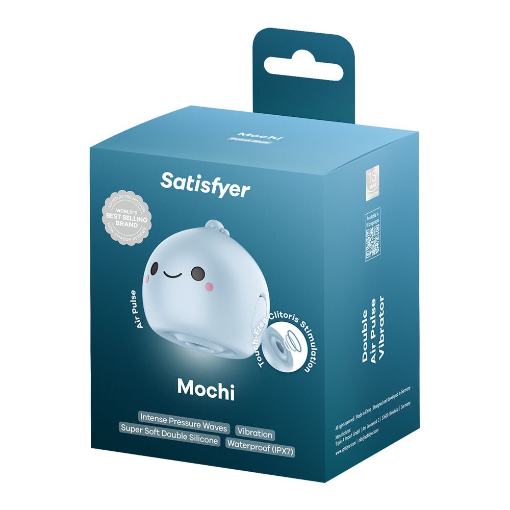 Satisfyer Mochi - Frost Blue - Frost Blue USB Rechargeable Air Pulse Stimulator - AIR PULSATION - PREMIUM - Mr and Mrs D's