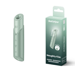 Satisfyer Naughty Kiss - Air Pulse Stimulator Vibrator - AIR PULSATION - PREMIUM - Mr and Mrs D's
