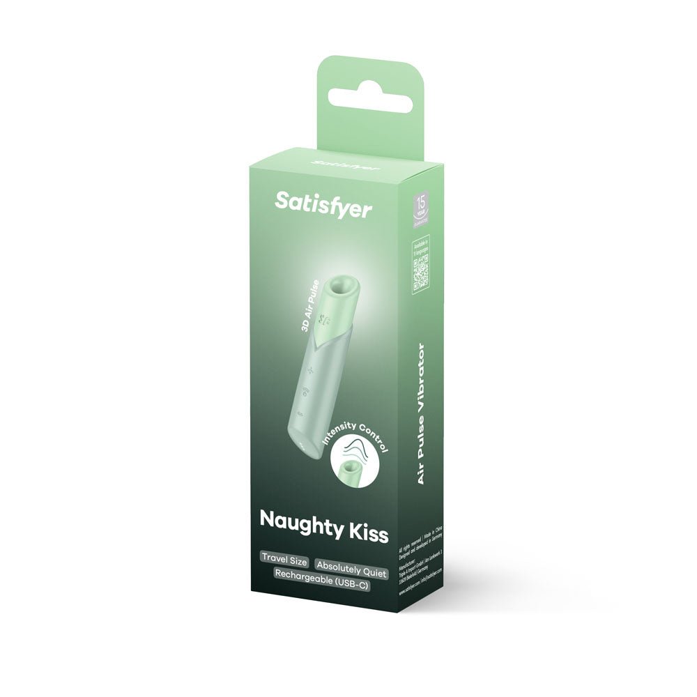 Satisfyer Naughty Kiss - Air Pulse Stimulator Vibrator - AIR PULSATION - PREMIUM - Mr and Mrs D's