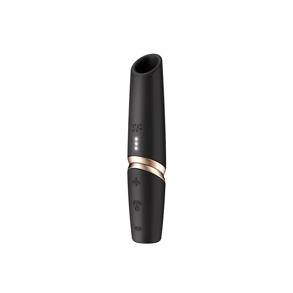 Satisfyer Perfect Kiss - Air Pulse Stimulator Vibrator Black - AIR PULSATION - PREMIUM - Mr and Mrs D's