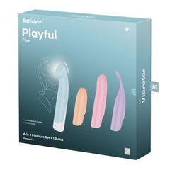 Satisfyer Playful Four - Vibrator with 4 Interchangeable Heads - VIBRATORS - PREMIUM - Mr and Mrs D's
