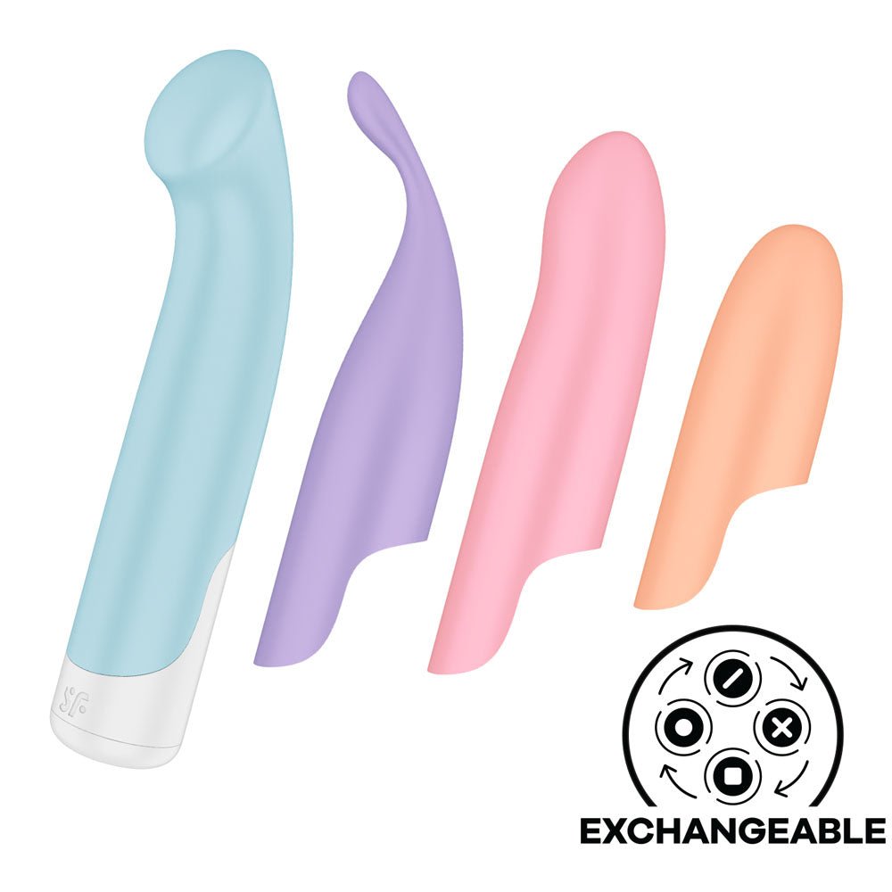 Satisfyer Playful Four - Vibrator with 4 Interchangeable Heads - VIBRATORS - PREMIUM - Mr and Mrs D's