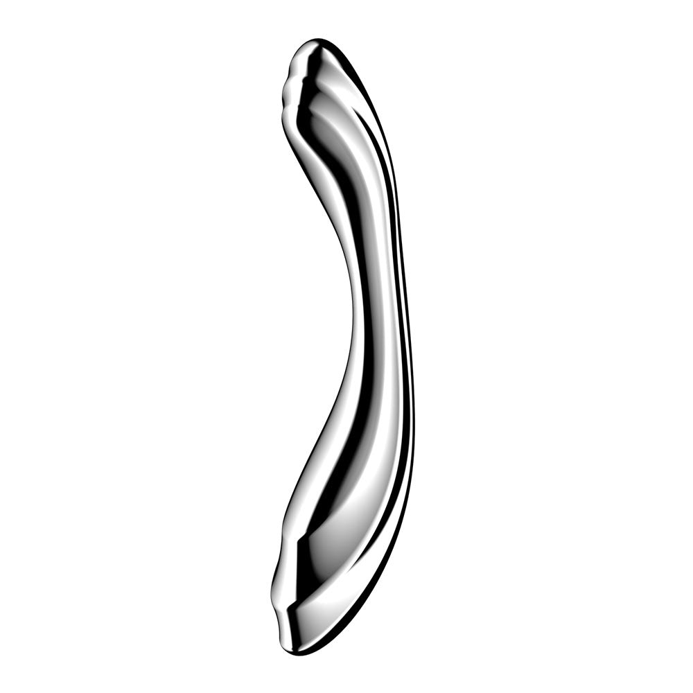 Satisfyer Pure Gravity 2 - Chrome Steel 21 cm Dildo - Mr and Mrs D's