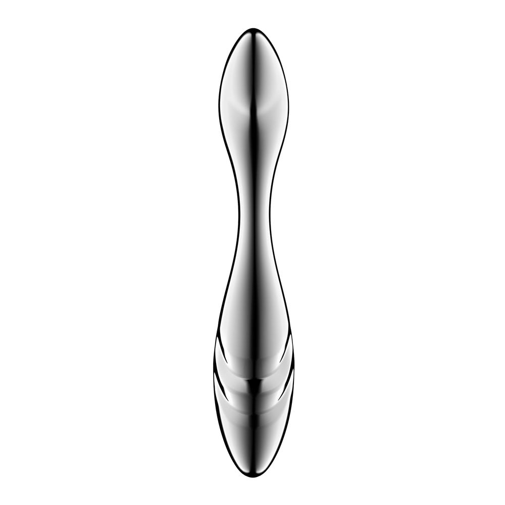 Satisfyer Pure Gravity 3 - Chrome Steel 21 cm Dildo - Mr and Mrs D's