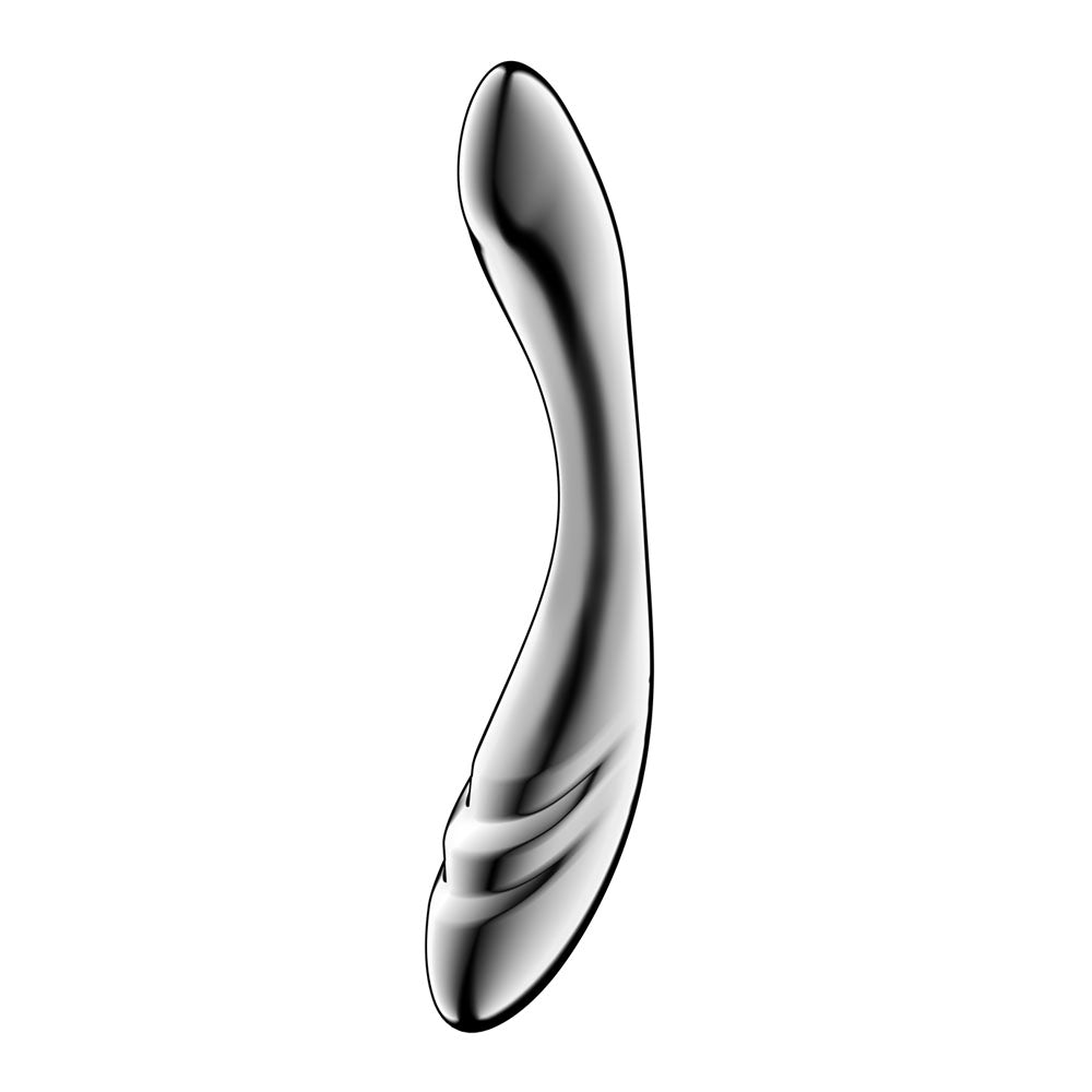 Satisfyer Pure Gravity 3 - Chrome Steel 21 cm Dildo - Mr and Mrs D's