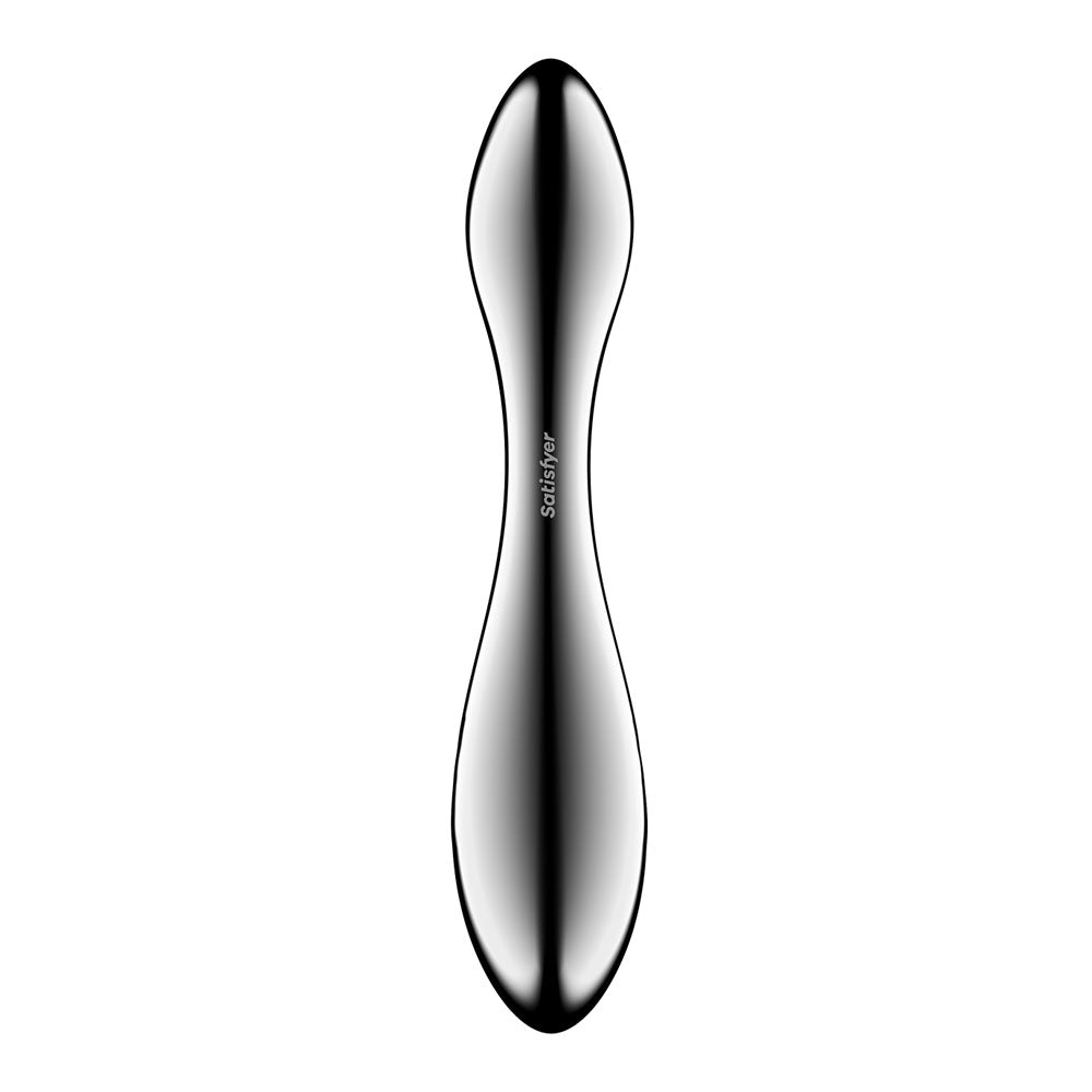 Satisfyer Pure Gravity 3 - Chrome Steel 21 cm Dildo - Mr and Mrs D's