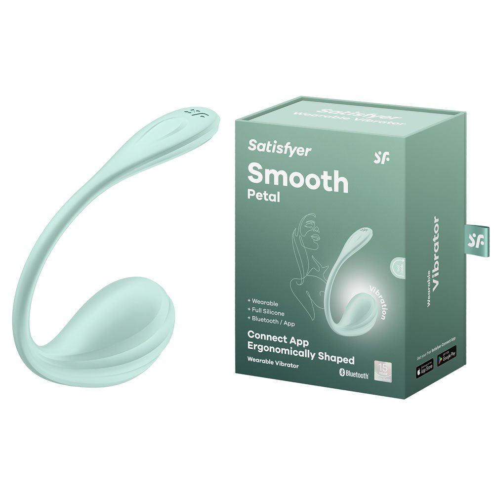 Satisfyer Smooth Petal Wearable Vibrator - Mint - Mr and Mrs D's