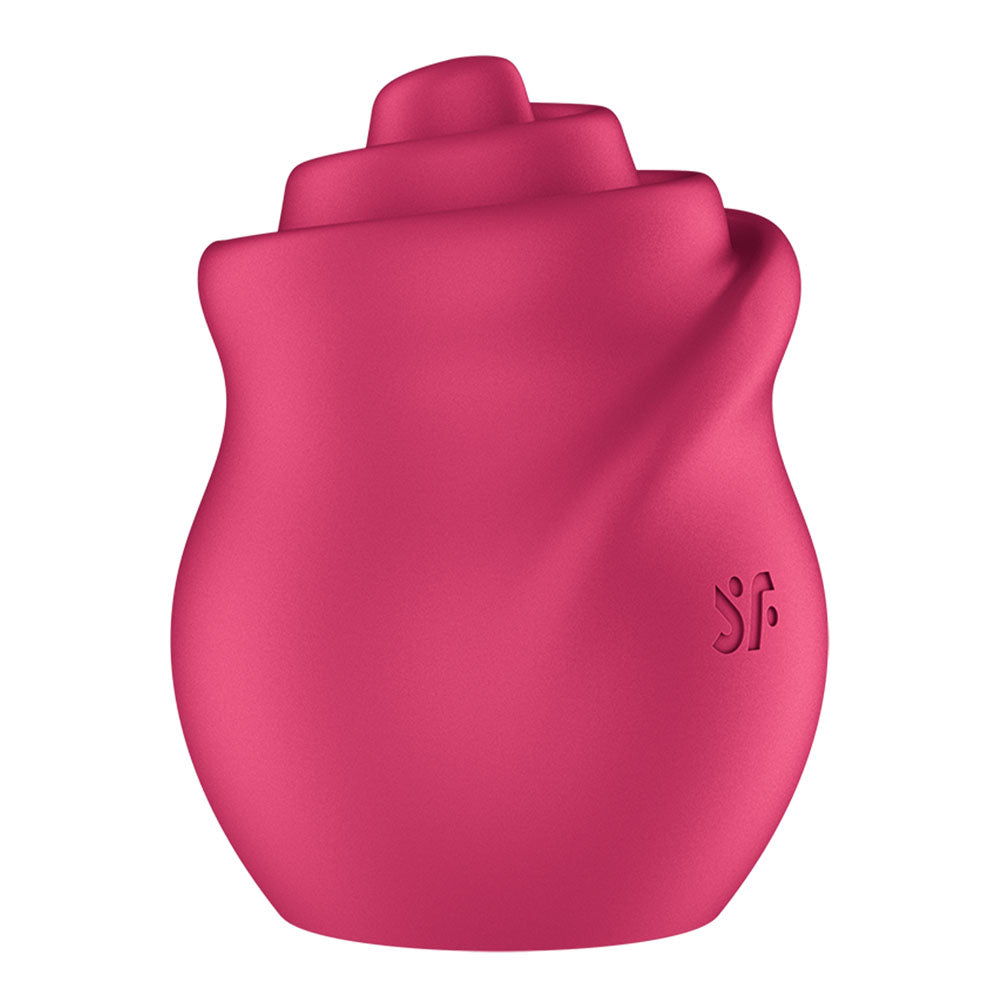 Pink silicone product with a logo on a white background