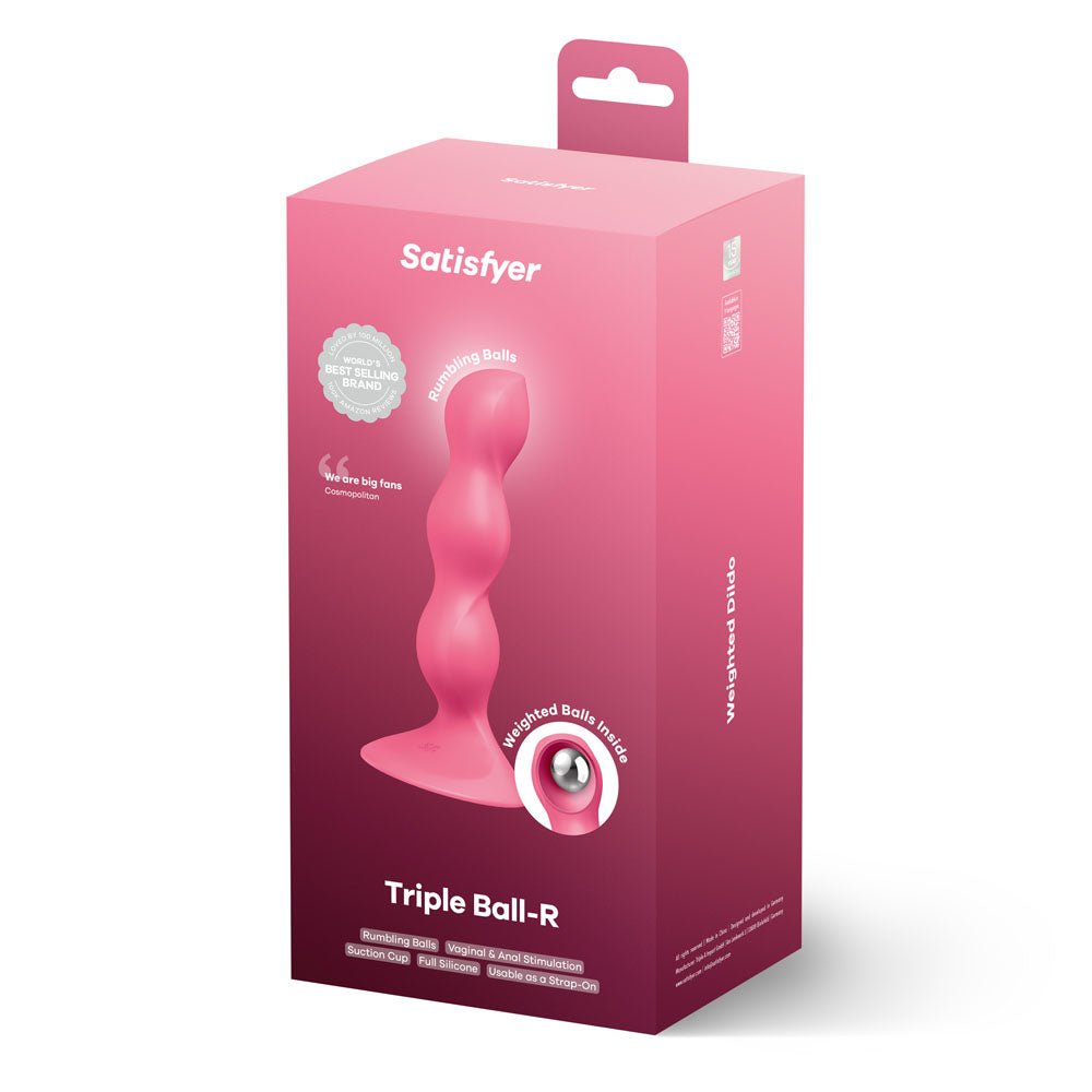 Satisfyer Triple Ball - R - Red Beaded Anal Plug - Mr and Mrs D's