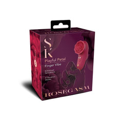 Secret Kisses ROSEGASM PLAYFUL PETAL - Red USB Rechargeable Finger Stimulator - STIMULATORS - Mr and Mrs D's