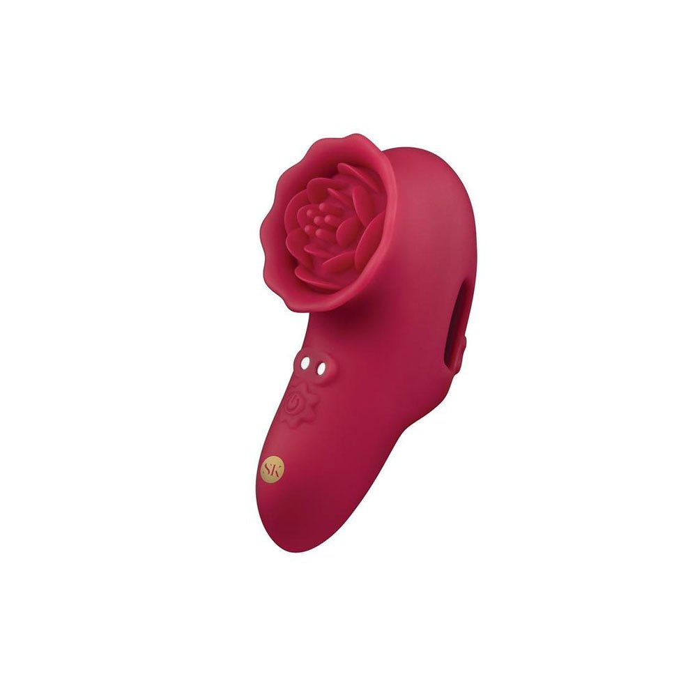 Secret Kisses ROSEGASM PLAYFUL PETAL - Red USB Rechargeable Finger Stimulator - STIMULATORS - Mr and Mrs D's