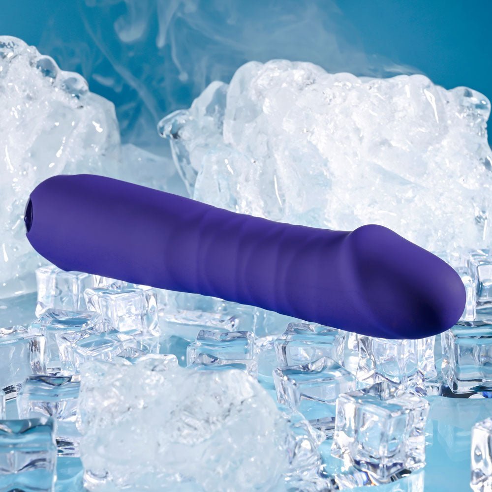 Selopa AMBITION - Purple 17 cm USB Rechargeable Thrusting Vibrator - VIBRATORS - Mr and Mrs D's