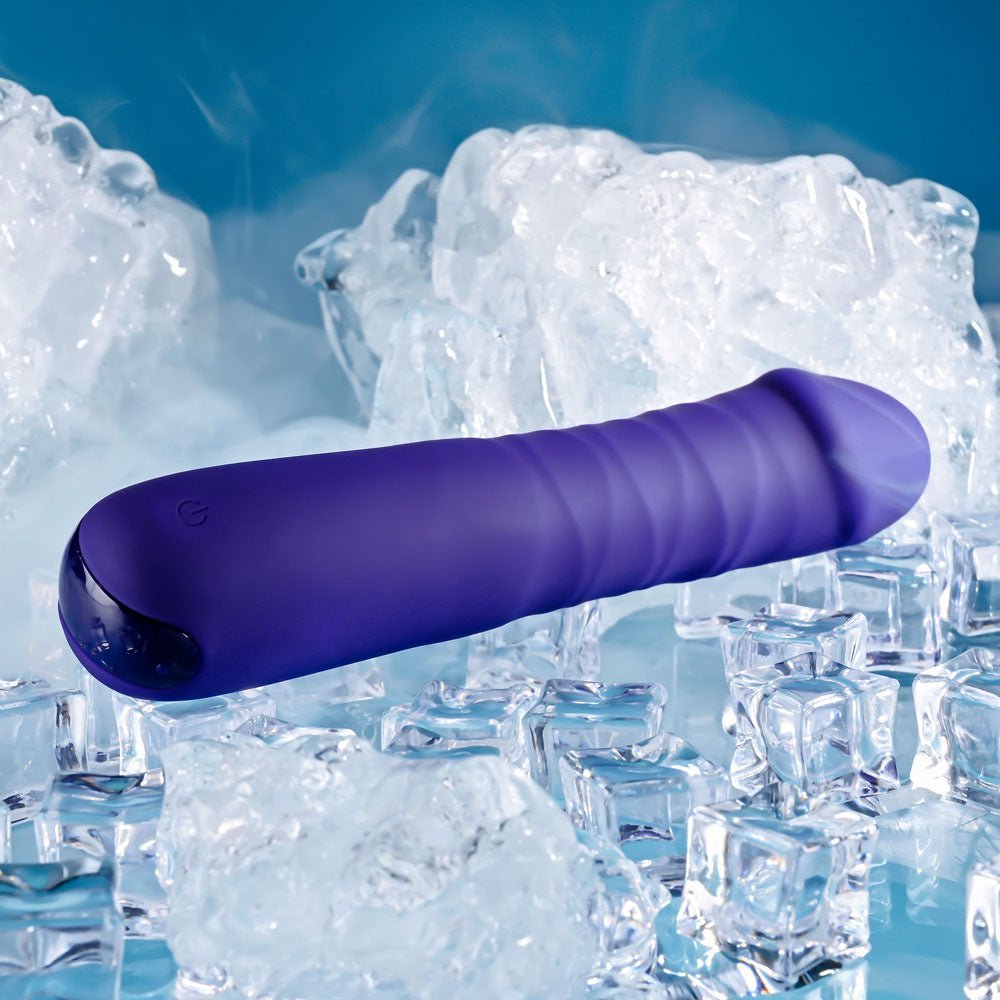 Selopa AMBITION - Purple 17 cm USB Rechargeable Thrusting Vibrator - VIBRATORS - Mr and Mrs D's