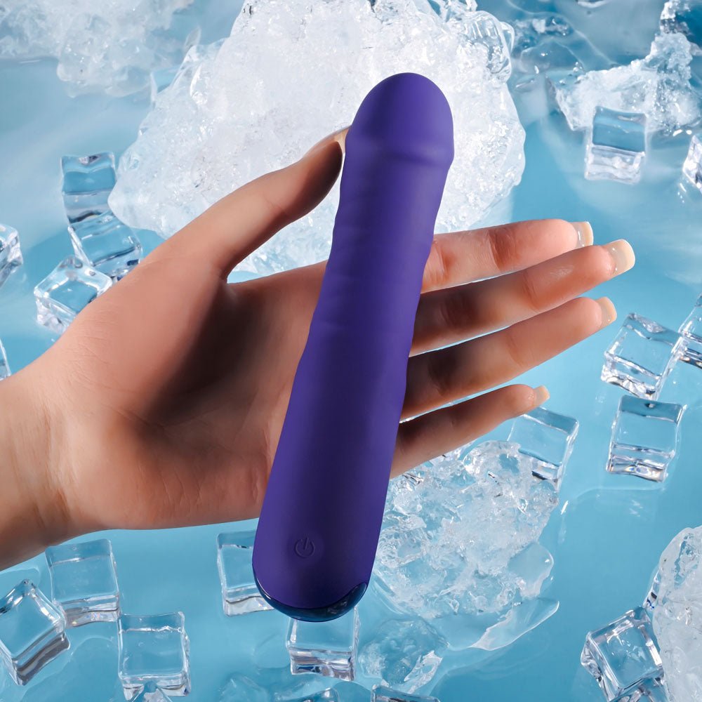 Selopa AMBITION - Purple 17 cm USB Rechargeable Thrusting Vibrator - VIBRATORS - Mr and Mrs D's