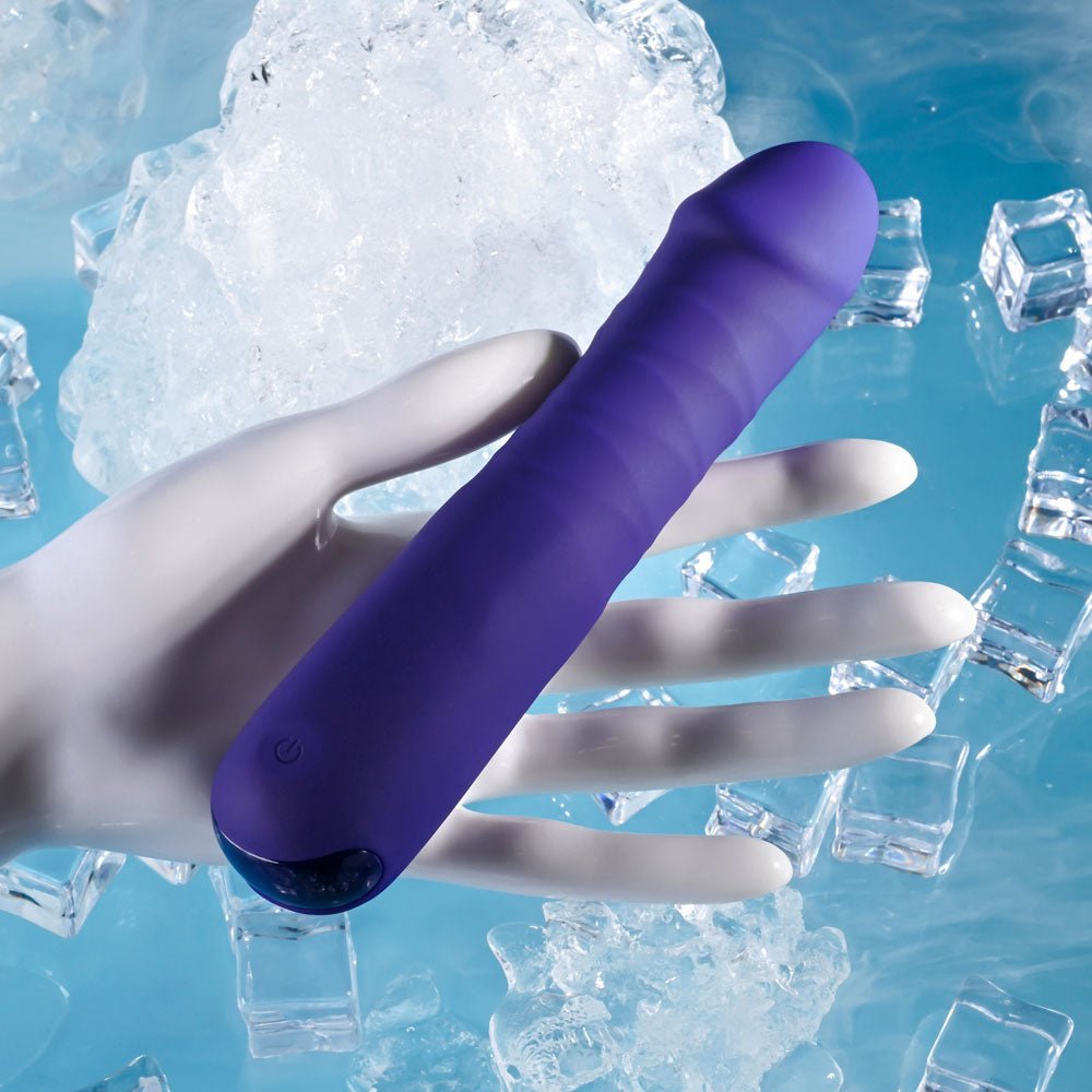 Selopa AMBITION - Purple 17 cm USB Rechargeable Thrusting Vibrator - VIBRATORS - Mr and Mrs D's